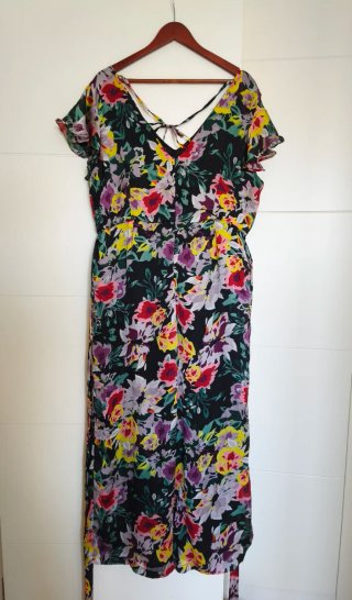 Mono floral talla 44 jumpsuite overal flores