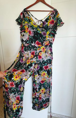 Mono floral talla 44 jumpsuite overal flores
