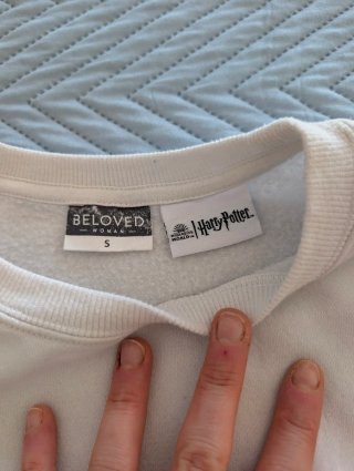 Sudadera Hogwarts Harry Potter Blanca