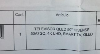 TV Hisense 50 QLED 4K UHD Smart TV