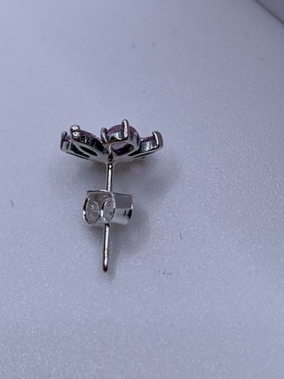 Conjunto Pandora Flor Rosa y Plata