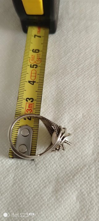 Anillo Plata Hecho a Mano Perla