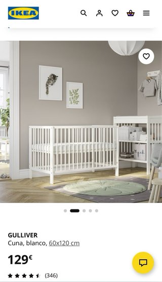Cuna Gulliver IKEA blanca