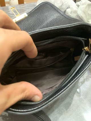 Borsa Donna Nera con Fibbia Dorata