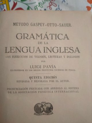 Gramática inglesa, Pavia