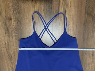 Elegante vestido largo azul