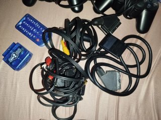 Consola PlayStation 2 + juegos+mandos+soporte
