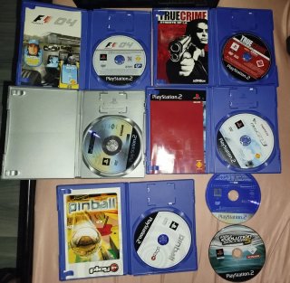Consola PlayStation 2 + juegos+mandos+soporte