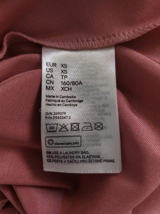 Mini abito satin rosa