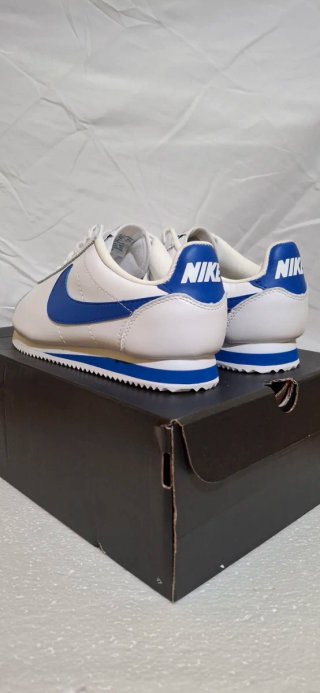 Nike Classic Cortez Sail Leather Azul Blanco