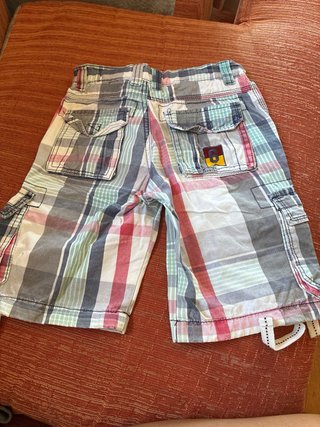 Bermudas a cuadros de niños 8 años ajustables