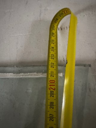 Vidrio templado para local comercial 167,5 x 212 m