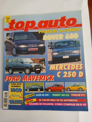 10 revistas top auto Años 90