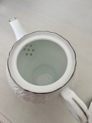 Juego Tetera y Taza Tinglish Porcelana