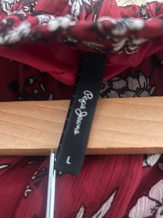 Falda asimétrica Pepe Jeans burdeos