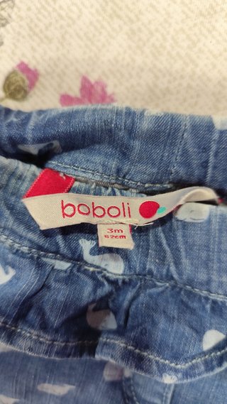 Pantalón niña Boboli 3 meses ballenas