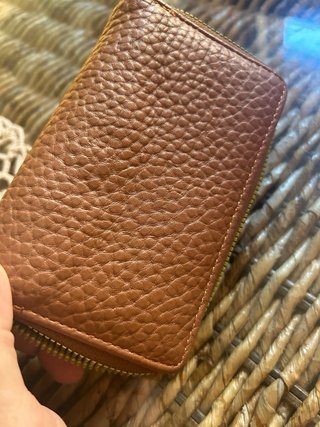 Portafoglio Baci e Abbracci donna pelle marrone