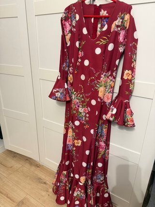 Vestido Flamenco Flores y Lunares