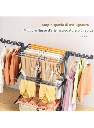 Stendino 4 Ripiani Upgrade St Grigio/Blu