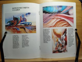 Pintura sobre seda tarjetas y cuadros miniatura