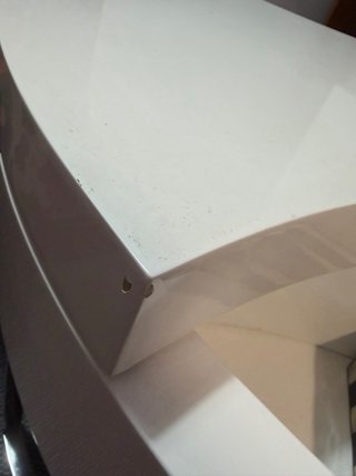 Mesa giratoria blanca moderna