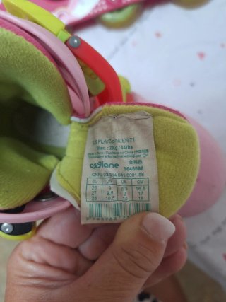 Patines en línea rosas para niña Oxelo