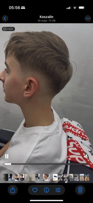 Men’s barber haircut and beard trim