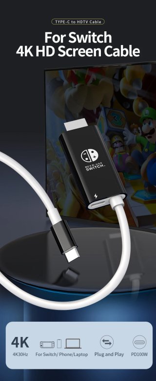 Docking Station per vedere Nintendo Switch alla tv