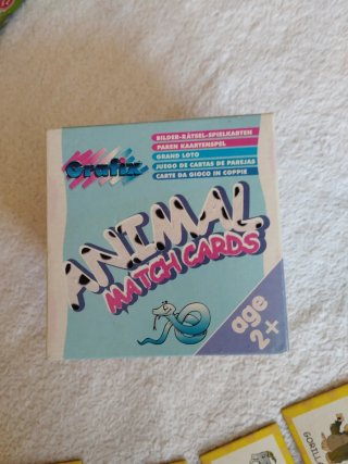 Juego de memoria animales inglés