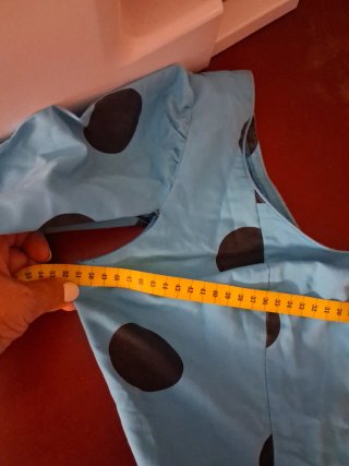 Traje Flamenca Turquesa Lunares Negros