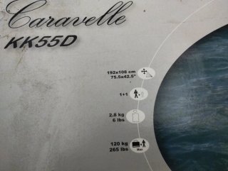 Kayak inflable Caravelle KK55D con remos