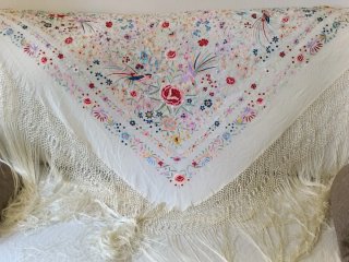 Mantón de Manila Seda Multicolor