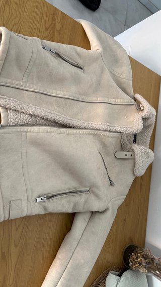 Chaqueta Zara Beige Talla L