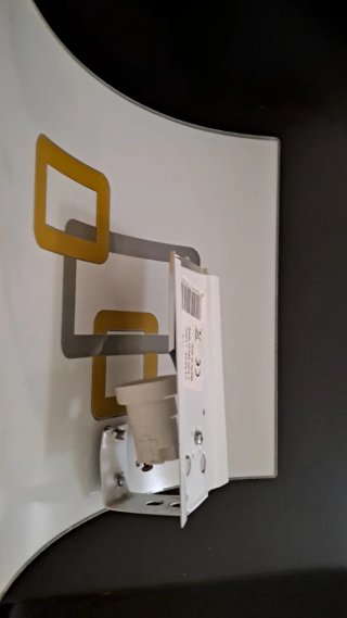 Applique da parete oro e bianco