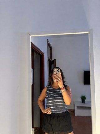 Camiseta tirantes rayas espalda abierta