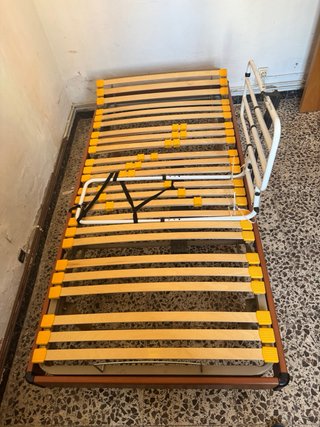 Cama articulada eléctrica de madera