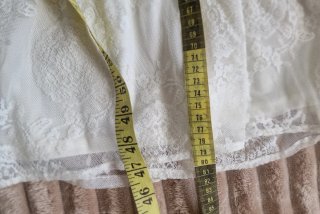 Vestito in pizzo bianco panna