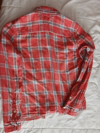 Camisa T Tommy Hilfiger cuadros rosa Talla M