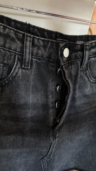 Falda vaquera negra Talla 38