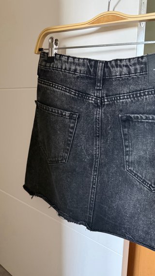 Falda vaquera negra Talla 38
