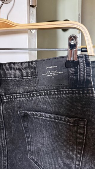Falda vaquera negra Talla 38