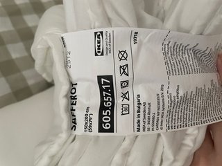 Set di biancheria da letto beige e bianco