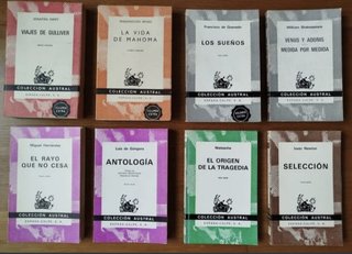 9€ x libro. Austral. Clásicos