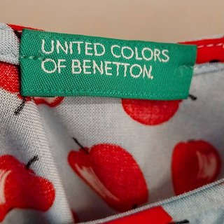 United Colors of Benetton mini abito fantasia mele