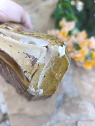 Due antiche fioriere in ceramica di Manises