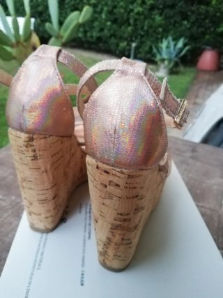 Sandali  donna oro/rosa tg 36