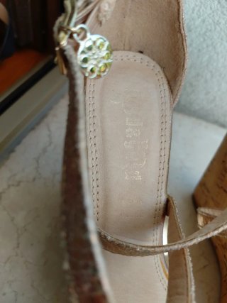 Sandali  donna oro/rosa tg 36