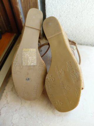 Sandali  donna oro/rosa tg 36