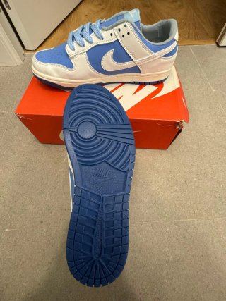 Zapatillas Nike Dunk Low Azul y Blanco