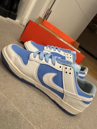 Zapatillas Nike Dunk Low Azul y Blanco